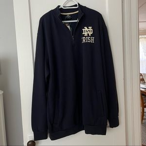 NOTRE DAME QUARTER ZIP SWEATSHIRT
